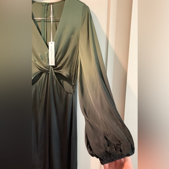 Young Fabulous & Broke HADI MIDI DRESS DARK FOREST OMBRE - Picture 11 of 14